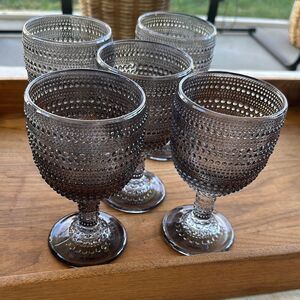 Godinger Lumina Smoke Goblet, Set of 5